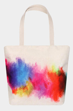 Rainbow Watercolor Tote Bag