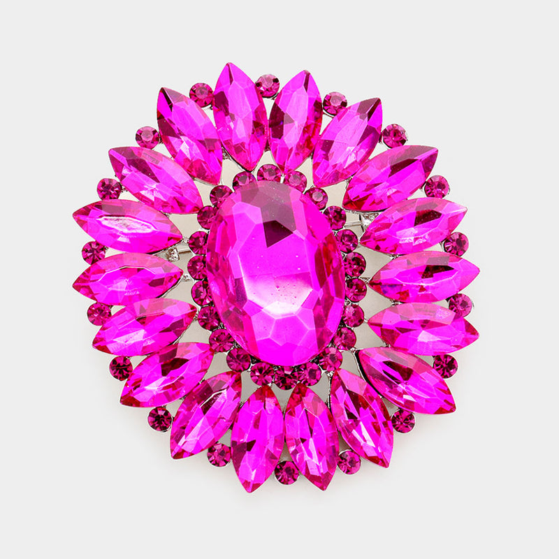 Electric Pink Brooch