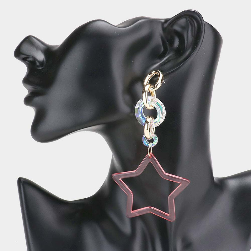 She's a Star Earrings (Pink)
