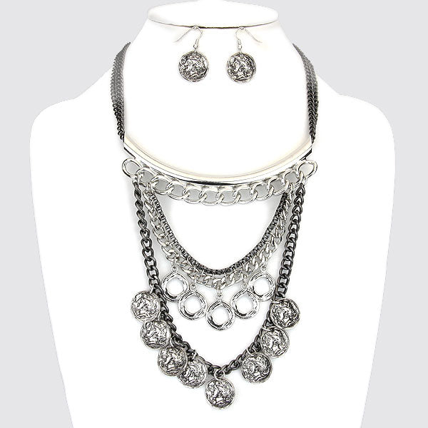 Charon's Obol Necklace & Earrings