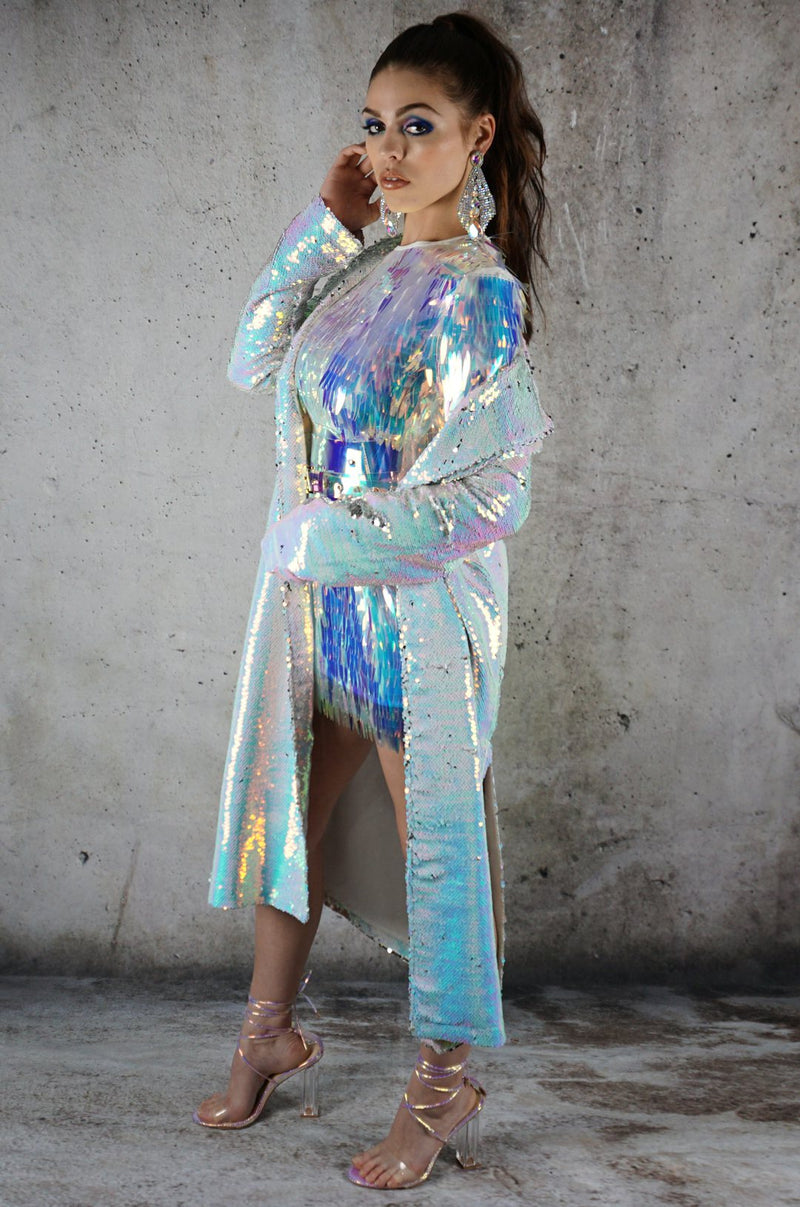 To The Moon And Back Sequin Duster Jacket
