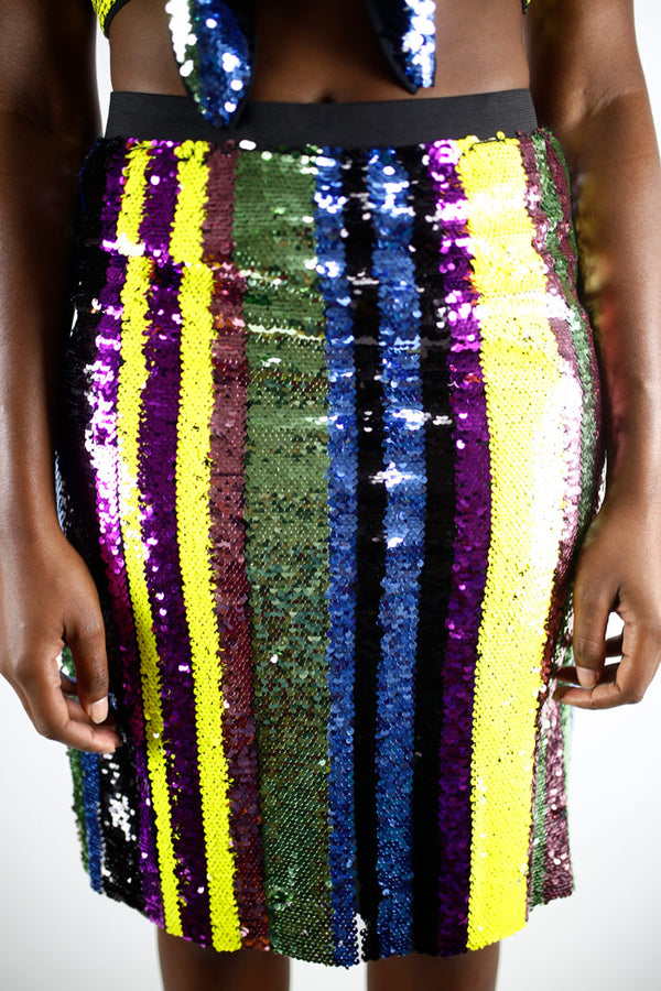 Locked And Loaded Sequin Skirt